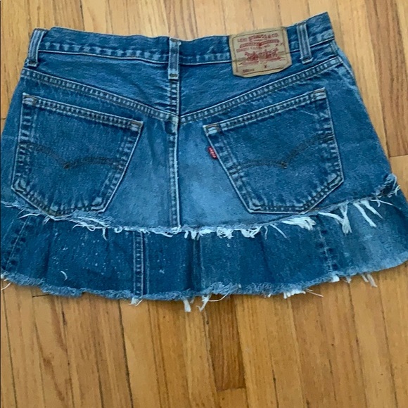 Petros Ruffled Converted Levi’s Mini - Picture 3 of 5